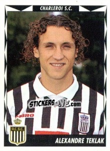 Sticker Alexandre Teklak - Football Belgium 1998-1999 - Panini