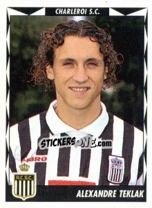 Sticker Alexandre Teklak - Football Belgium 1998-1999 n. 109 - Panini