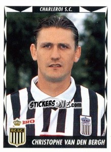 Cromo Christophe van den Bergh - Football Belgium 1998-1999 - Panini
