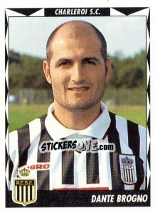 Sticker Dante Brogno - Football Belgium 1998-1999 - Panini