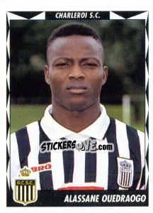 Sticker Alassane Ouedraogo - Football Belgium 1998-1999 n. 119 - Panini