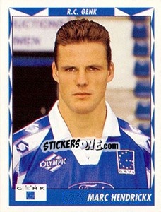 Sticker Marc Hendrickx - Football Belgium 1998-1999 - Panini