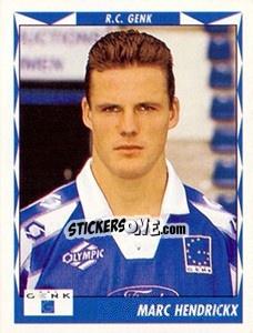 Sticker Marc Hendrickx - Football Belgium 1998-1999 n. 131 - Panini