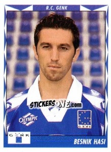 Sticker Besnik Hasi - Football Belgium 1998-1999 - Panini