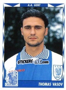 Sticker Thomas Vasov - Football Belgium 1998-1999 - Panini