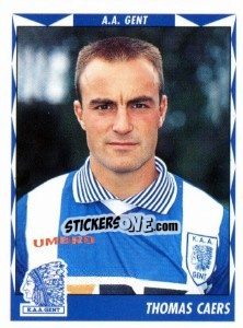 Sticker Thomas Caers - Football Belgium 1998-1999 n. 148 - Panini