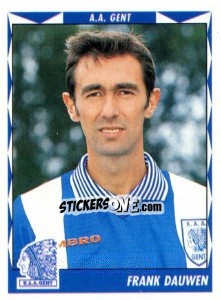 Sticker Frank Dauwen - Football Belgium 1998-1999 n. 150 - Panini