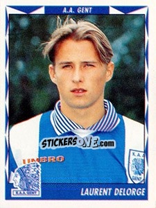 Sticker Laurent Delorge - Football Belgium 1998-1999 - Panini