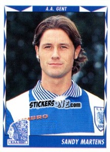 Sticker Sandy Martens - Football Belgium 1998-1999 - Panini