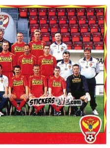 Figurina Elftal / Equipe - Football Belgium 1998-1999 - Panini