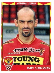 Sticker Marc Schaessens - Football Belgium 1998-1999 - Panini