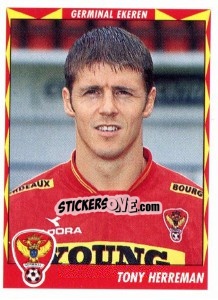 Figurina Tony Herreman - Football Belgium 1998-1999 - Panini
