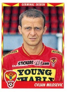 Figurina Cvijan Milosevic - Football Belgium 1998-1999 n. 172 - Panini