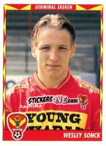 Figurina Wesley Sonck - Football Belgium 1998-1999 - Panini