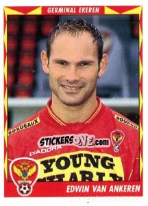 Sticker Edwin van Ankeren - Football Belgium 1998-1999 - Panini