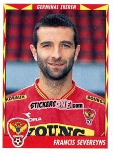 Sticker Francis Severeyns - Football Belgium 1998-1999 - Panini