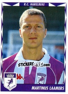 Sticker Martinus Laamers - Football Belgium 1998-1999 - Panini