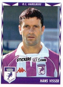 Sticker Hans Visser - Football Belgium 1998-1999 - Panini