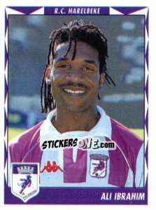 Sticker Ali Ibrahim - Football Belgium 1998-1999 - Panini