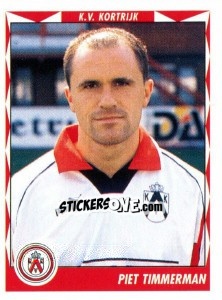 Sticker Piet Timmerman - Football Belgium 1998-1999 n. 204 - Panini