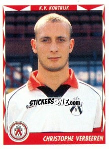 Sticker Christophe Verbeeren - Football Belgium 1998-1999 n. 205 - Panini