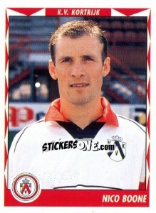 Sticker Nico Boone - Football Belgium 1998-1999 n. 206 - Panini