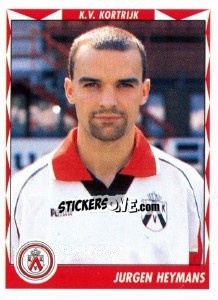 Sticker Jurgen Heymans - Football Belgium 1998-1999 n. 208 - Panini