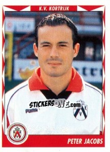Sticker Peter Jacobs - Football Belgium 1998-1999 - Panini