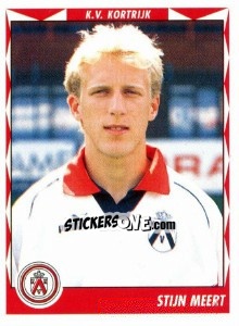 Figurina Stijn Meert - Football Belgium 1998-1999 - Panini