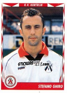 Sticker Stefano Ghiro - Football Belgium 1998-1999 - Panini
