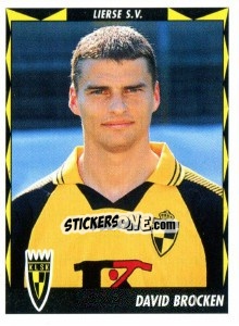Sticker David Brocken - Football Belgium 1998-1999 - Panini