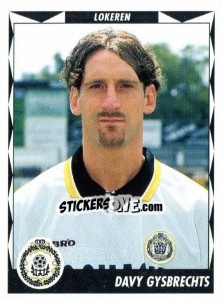 Sticker Davy Gysbrechts - Football Belgium 1998-1999 - Panini