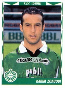 Figurina Karim Zoauoui - Football Belgium 1998-1999 - Panini