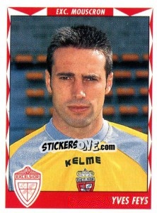 Sticker Yves Feys - Football Belgium 1998-1999 - Panini
