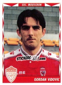 Sticker Gordan Vidovic - Football Belgium 1998-1999 - Panini