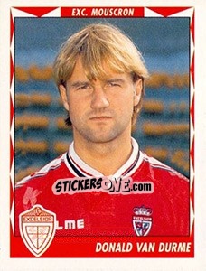 Sticker Donald van Durme - Football Belgium 1998-1999 - Panini