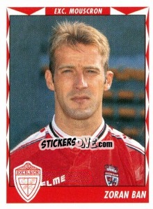 Sticker Zoran Ban - Football Belgium 1998-1999 - Panini