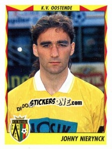 Figurina Johny Nierynck - Football Belgium 1998-1999 - Panini