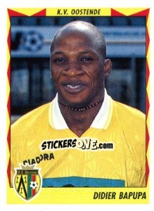 Sticker Didier Bapupa - Football Belgium 1998-1999 - Panini