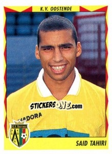 Sticker Said Tahiri - Football Belgium 1998-1999 n. 300 - Panini