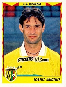 Figurina Lorenz Kindtner - Football Belgium 1998-1999 - Panini
