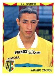 Sticker Rachide Yachou - Football Belgium 1998-1999 n. 308 - Panini