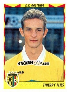 Sticker Thierry Flies - Football Belgium 1998-1999 n. 309 - Panini