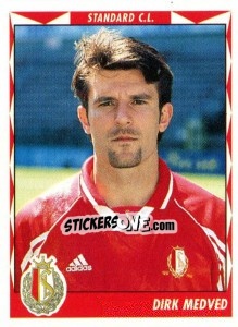 Sticker Dirk Medved - Football Belgium 1998-1999 - Panini