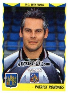 Figurina Patrick Rondags - Football Belgium 1998-1999 - Panini