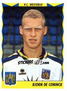 Figurina Bjorn De Coninck - Football Belgium 1998-1999 - Panini