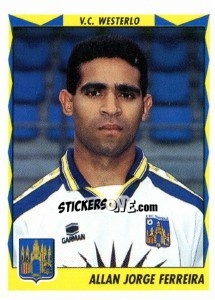 Sticker Allan Jorge Ferreira - Football Belgium 1998-1999 n. 365 - Panini