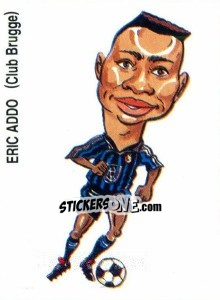 Cromo Eric Addo (Club Brugge) - Football Belgium 1998-1999 - Panini