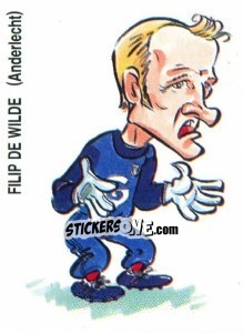 Sticker Filip De Wilde (Anderlecht) - Football Belgium 1998-1999 - Panini