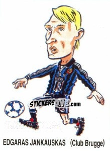 Sticker Edgaras Jankauskas (Club Brugge) - Football Belgium 1998-1999 - Panini